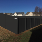 6FT Tall Standard Privacy Black Vinyl Panel