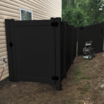 6FT Tall Standard Privacy Black Vinyl Panel