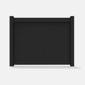 6FT Tall Standard Privacy Black Vinyl Panel