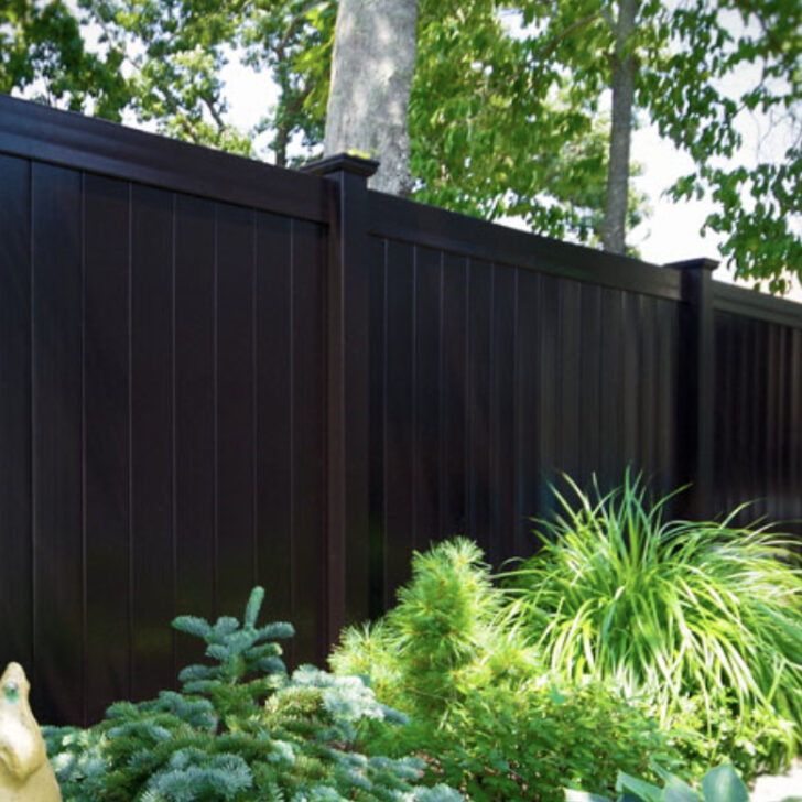 6FT tall Standard Privacy Black Vinyl 5FT Wide Gate