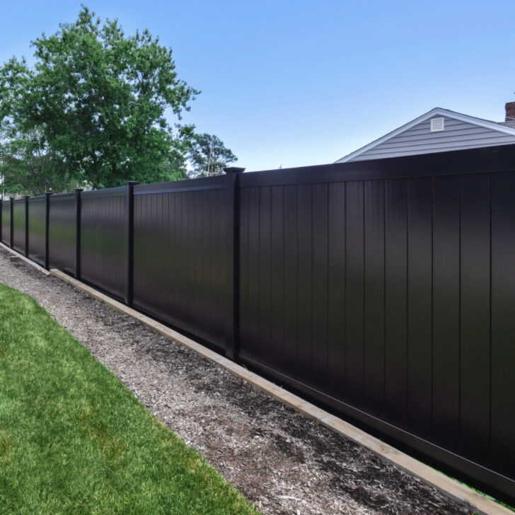 6FT tall Standard Privacy Black Vinyl 5FT Wide Gate